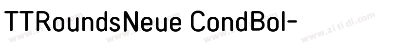 TTRoundsNeue CondBol字体转换